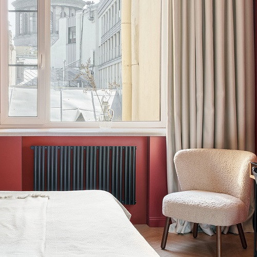 Стальной трубчатый радиатор отопления Empatiko Takt L1-952-2000 Coal Black Стальной трубчатый радиатор отопления Empatiko Takt L1-952-2000 Coal Black