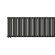 Стальной трубчатый радиатор отопления Empatiko Takt LR2-2032-300 Coal Black