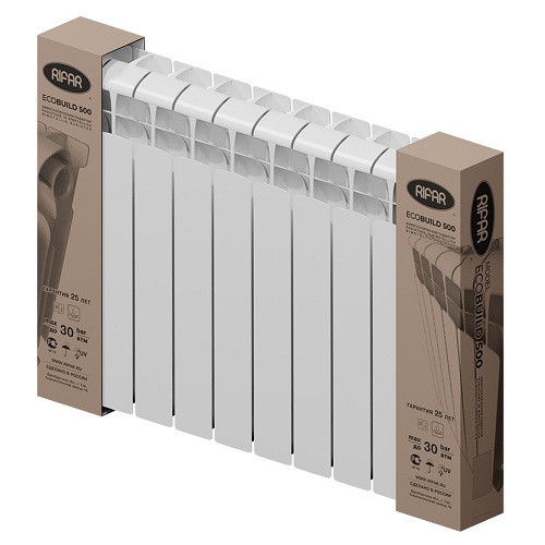 Биметаллический радиатор отопления Rifar EcoBuild 500 13 секций