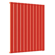 Стальной трубчатый радиатор отопления Empatiko Takt R1-1312-2000 Scarlet Red
