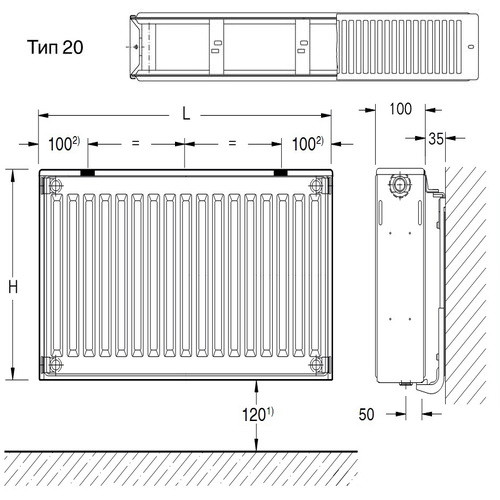 Buderus Logatrend K-Profil Тип 20 Buderus Logatrend K-Profil Тип 20