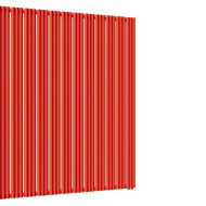 Стальной трубчатый радиатор отопления Empatiko Takt R1-1552-2000 Scarlet Red