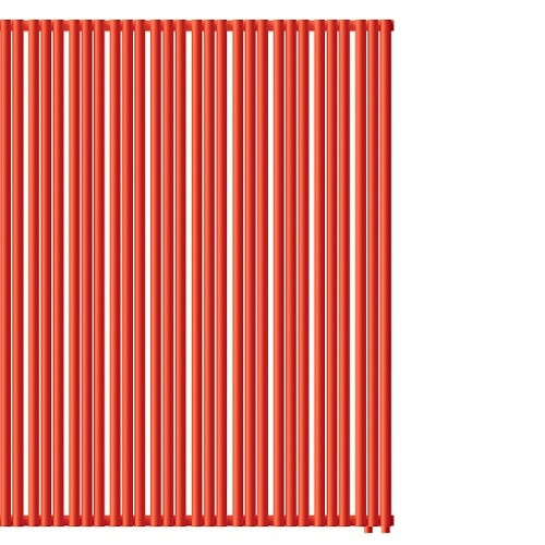Стальной трубчатый радиатор отопления Empatiko Takt R1-1552-2000 Scarlet Red