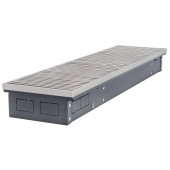 Конвектор внутрипольный VELAR KWHV 420-85-4600, с решеткой цвет - Серебро