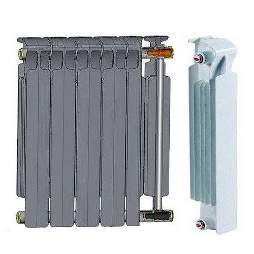 Биметаллический радиатор отопления Rifar Monolit 500 7 секций Биметаллический радиатор отопления Rifar Monolit 500 7 секций