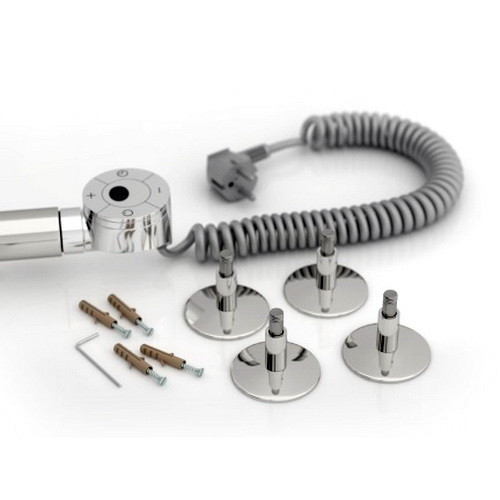 Электрический полотенцесушитель Стилье Формат 12 600х400 правый, хром (без покрытия) Электрический полотенцесушитель Стилье Формат 12 600х400 правый, хром (без покрытия)