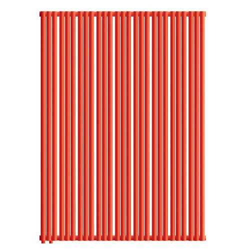 Стальной трубчатый радиатор отопления Empatiko Takt L1-1072-2000 Scarlet Red
