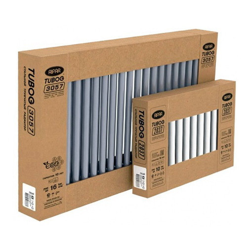 Стальной трубчатый радиатор отопления Rifar Tubog 3180 4 секции Титан Стальной трубчатый радиатор отопления Rifar Tubog 3180 4 секции Титан