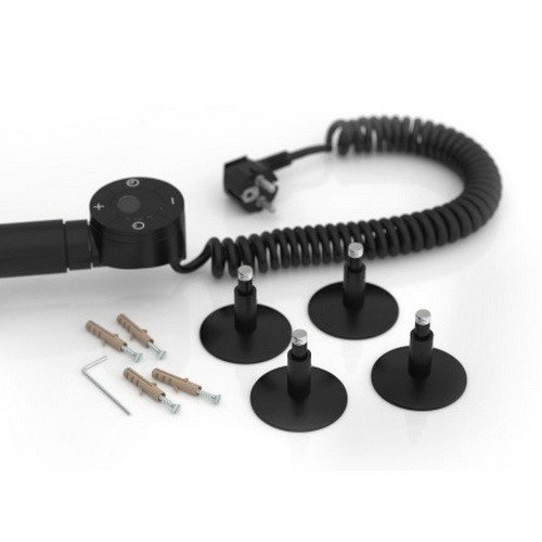 Электрический полотенцесушитель Стилье Формат 12 600х400 правый, матовый чёрный Электрический полотенцесушитель Стилье Формат 12 600х400 правый, матовый чёрный