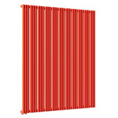 Стальной трубчатый радиатор отопления Empatiko Takt L1-1312-2000 Scarlet Red