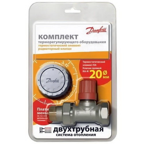 Комплект терморегулирующего оборудования Danfoss RTR-N / RTR 7091 ДУ 20 мм прямой, для двухтрубной системы Комплект терморегулирующего оборудования Danfoss RTR-N / RTR 7091 ДУ 20 мм прямой, для двухтрубной системы