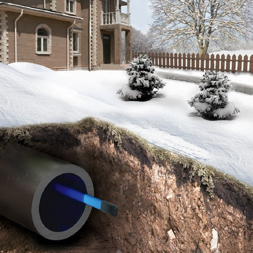 Саморегулирующийся кабель для обогрева труб изнутри Freezstop Inside 10Вт 12 метров (готовый комплект)