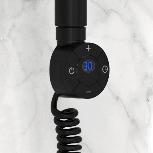 Электрический полотенцесушитель Стилье Формат 12 600х400 левый, матовый чёрный Электрический полотенцесушитель Стилье Формат 12 600х400 левый, матовый чёрный