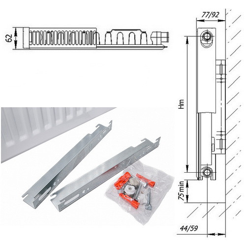 Стальной панельный радиатор отопления Axis Classic 11 500х600 