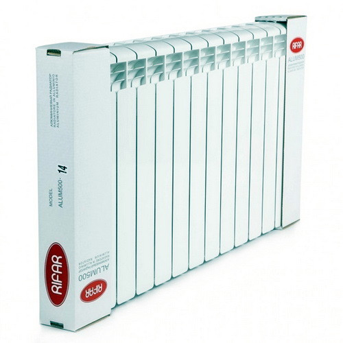 Алюминиевый радиатор отопления Rifar Alum Ventil 500 14 секций
