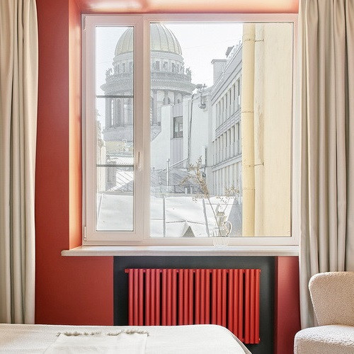 Стальной трубчатый радиатор отопления Empatiko Takt L1-1912-200 Scarlet Red Стальной трубчатый радиатор отопления Empatiko Takt L1-1912-200 Scarlet Red