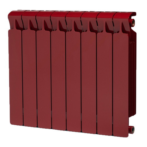 Биметаллический радиатор отопления Rifar Monolit 500 6 секций Бордо