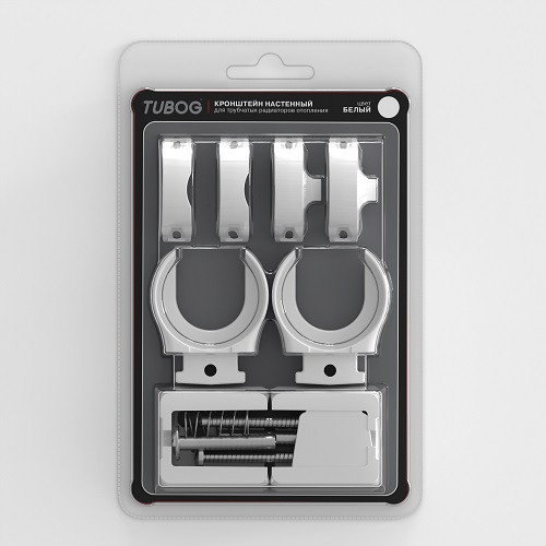 Набор настенных кронштейнов для радиаторов RIFAR TUBOG, цвет - белый Набор настенных кронштейнов для радиаторов RIFAR TUBOG, цвет - белый