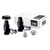 Комплект SR Rubinetterie серия Old Style 1/2" угловой, черный Комплект SR Rubinetterie серия Old Style 1/2" угловой, черный