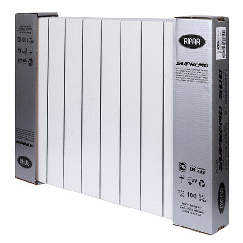 Биметаллический радиатор отопления Rifar SUPReMO 500 10 секций Биметаллический радиатор отопления Rifar SUPReMO 500 10 секций