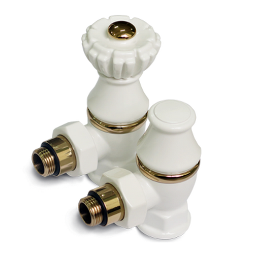 Комплект SR Rubinetterie серия Liberty 1/2" x 3/4" угловой, белый Комплект SR Rubinetterie серия Liberty 1/2" x 3/4" угловой, белый