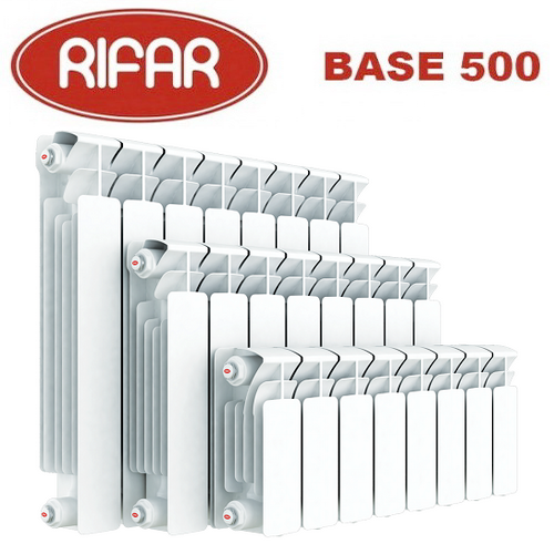 Биметаллический радиатор Rifar Base 500 4 секции Биметаллический радиатор Rifar Base 500 4 секции