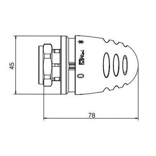 Термостатическая головка HERZ mini H