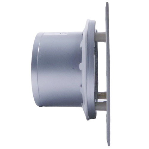 Бытовой вентилятор MMotors JSC MM-P 06 UE 100, сверхтихий, стекло квадрат, мозаика хром