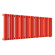 Стальной трубчатый радиатор отопления Empatiko Takt R1-1192-300 Scarlet Red