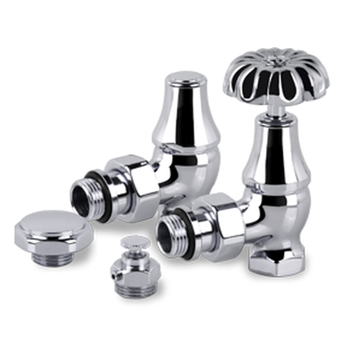 Комплект SR Rubinetterie серия Old Style 1/2" угловой, хром Комплект SR Rubinetterie серия Old Style 1/2" угловой, хром