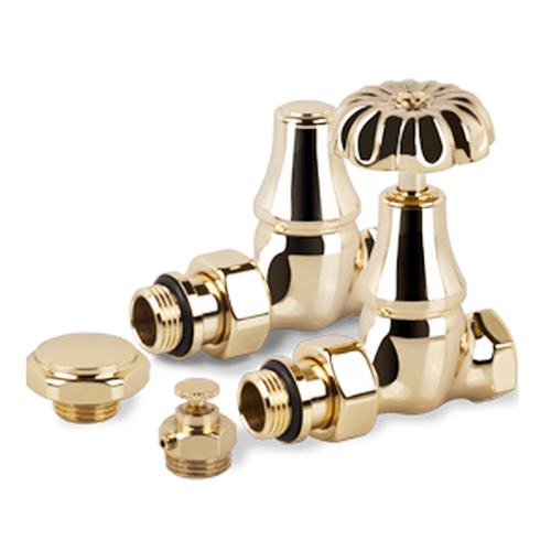 Комплект SR Rubinetterie серия Old Style 1/2" прямой, светлое золото Комплект SR Rubinetterie серия Old Style 1/2" прямой, светлое золото