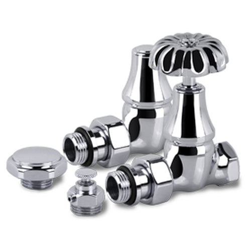 Комплект SR Rubinetterie серия Old Style 1/2" прямой, хром Комплект SR Rubinetterie серия Old Style 1/2" прямой, хром