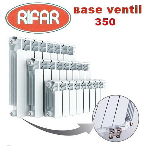 Биметаллический радиатор Rifar Base Ventil 350 14 секций Биметаллический радиатор Rifar Base Ventil 350 14 секций