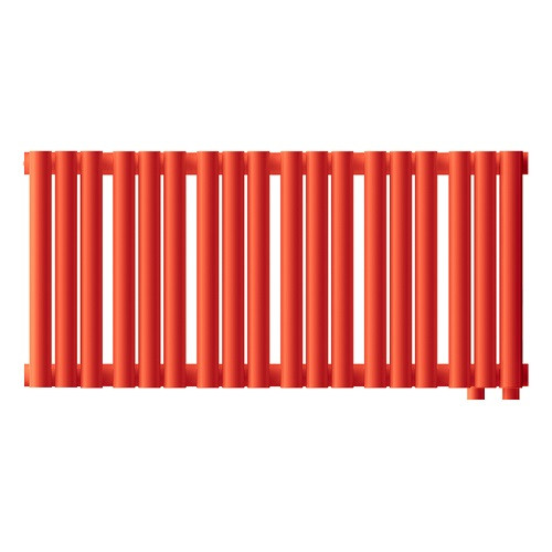 Стальной трубчатый радиатор отопления Empatiko Takt R1-712-200 Scarlet Red