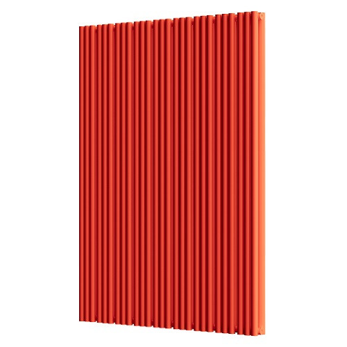 Стальной трубчатый радиатор отопления Empatiko Takt S2-1072-2000 Scarlet Red