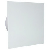 Бытовой вентилятор MMotors JSC MM-P UE 100, сверхтихий, стекло квадрат, белый матовый