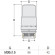 Термоголовка S.R. Rubineterrie "Domus" M30x1.5, цвет - никель матовый