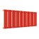 Стальной трубчатый радиатор отопления Empatiko Takt S1-1072-300 Scarlet Red