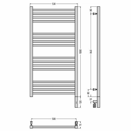 Электрический полотенцесушитель Сунержа Модус 3.0 1000х500 МЭМ правый (Без покрытия) Электрический полотенцесушитель Сунержа Модус 3.0 1000х500 МЭМ правый (Без покрытия)
