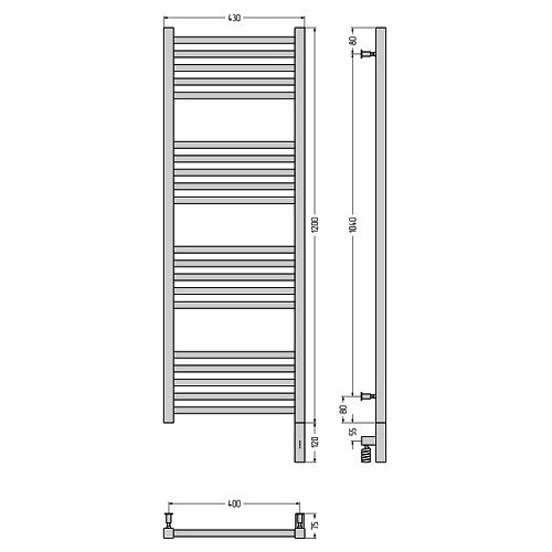 Электрический полотенцесушитель Сунержа Модус 3.0 1200х400 МЭМ правый (Без покрытия) Электрический полотенцесушитель Сунержа Модус 3.0 1200х400 МЭМ правый (Без покрытия)