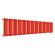 Стальной трубчатый радиатор отопления Empatiko Takt R1-1432-200 Scarlet Red