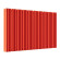 Стальной трубчатый радиатор отопления Empatiko Takt S2-1192-500 Scarlet Red 