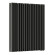 Стальной трубчатый радиатор отопления Empatiko Takt LR2-712-500 Coal Black