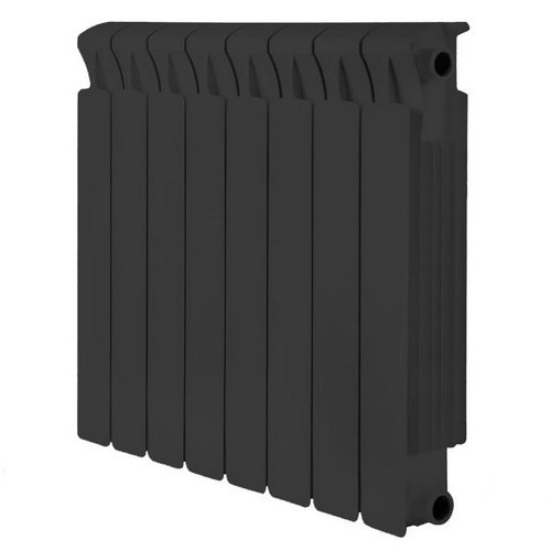 Биметаллический радиатор отопления Rifar Monolit 500 10 секций Антрацит Биметаллический радиатор отопления Rifar Monolit 500 10 секций Антрацит