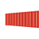 Стальной трубчатый радиатор отопления Empatiko Takt L1-1672-300 Scarlet Red