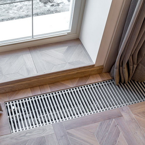 Конвектор внутрипольный КЗТО Бриз 300x80x2200