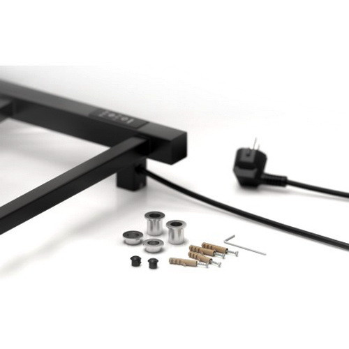 Электрический полотенцесушитель Стилье Формат 26 800х500, правый, чёрный Электрический полотенцесушитель Стилье Формат 26 800х500, правый, чёрный