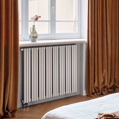 Стальной трубчатый радиатор отопления Empatiko Takt L1-1912-300 Cream Grey