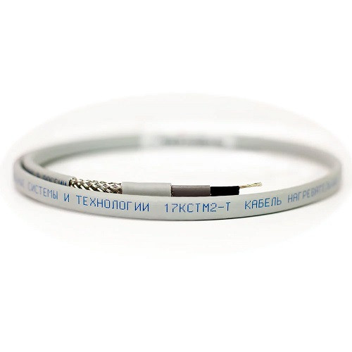 Саморегулирующийся кабель 17КСТМ2-Т с экраном из медных лужёных проволок (на отрез) Саморегулирующийся кабель 17КСТМ2-Т с экраном из медных лужёных проволок (на отрез)