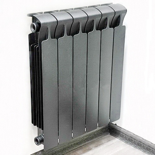 Биметаллический радиатор отопления Rifar Monolit 500 12 секций Титан Биметаллический радиатор отопления Rifar Monolit 500 12 секций Титан